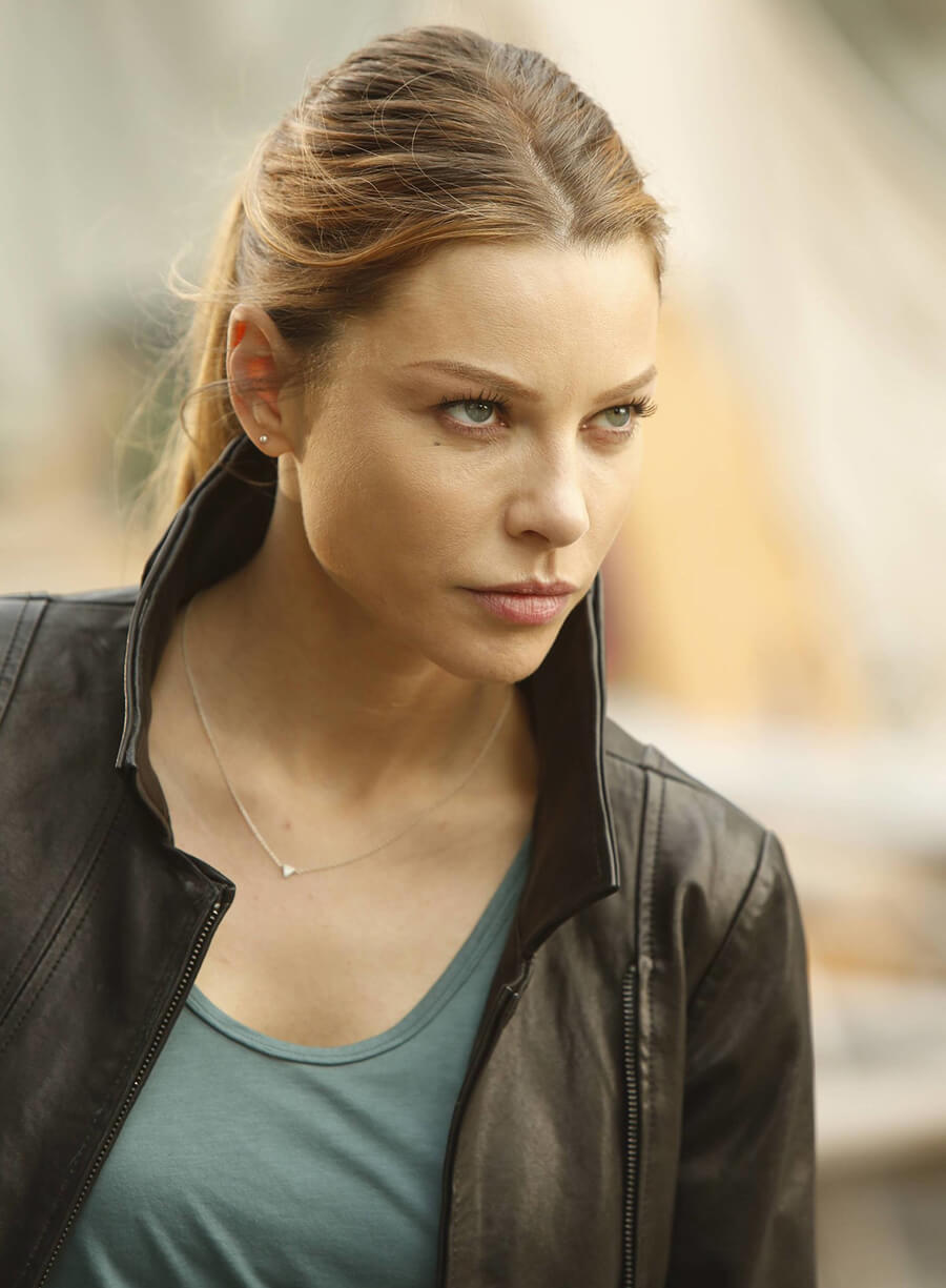 Harpoon Chloe Decker Inspired Black Leather Jacket - Lucifer Style