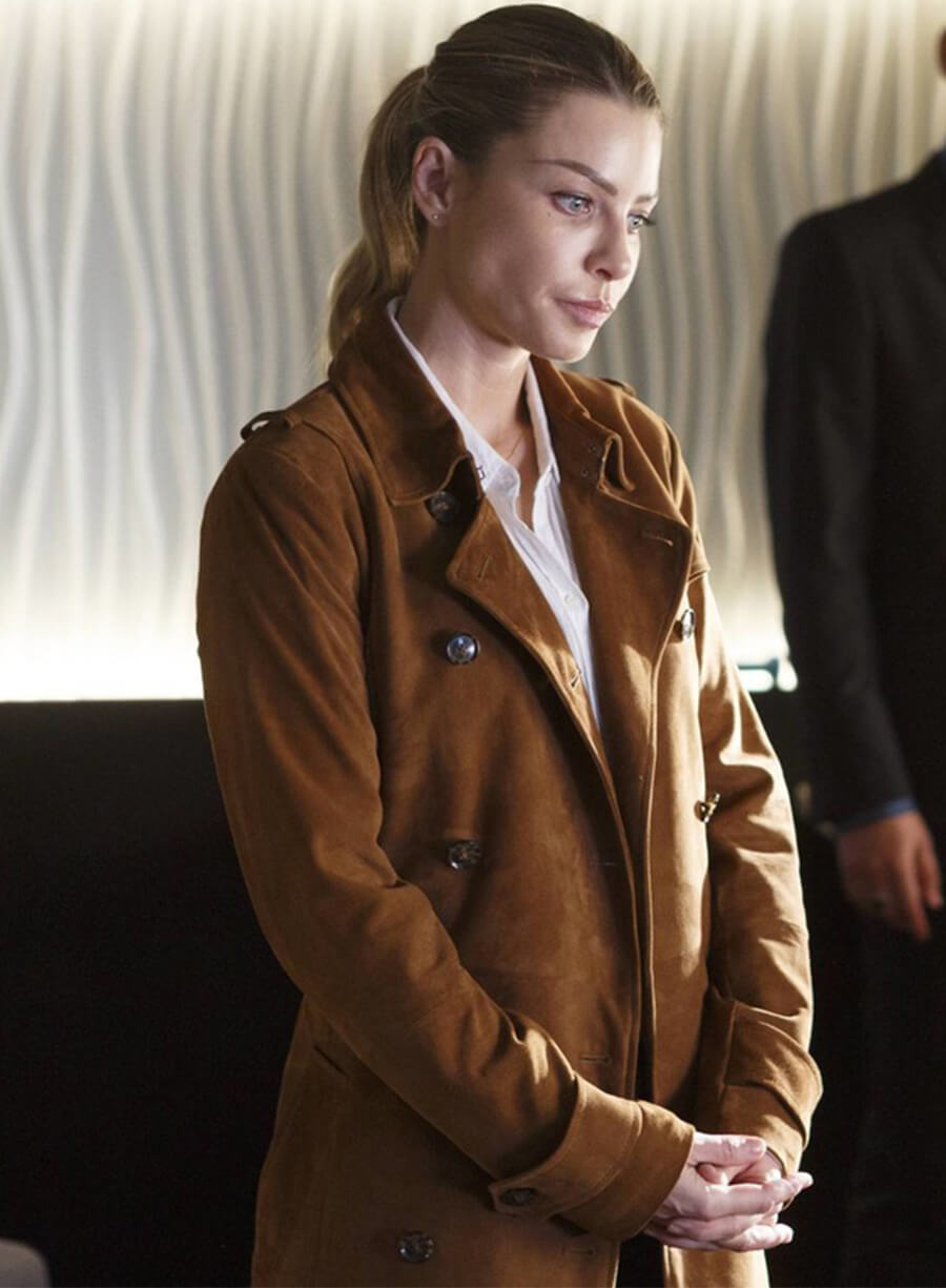 Harpoon Chloe Decker Inspired Brown Coat - Lucifer S02 Style