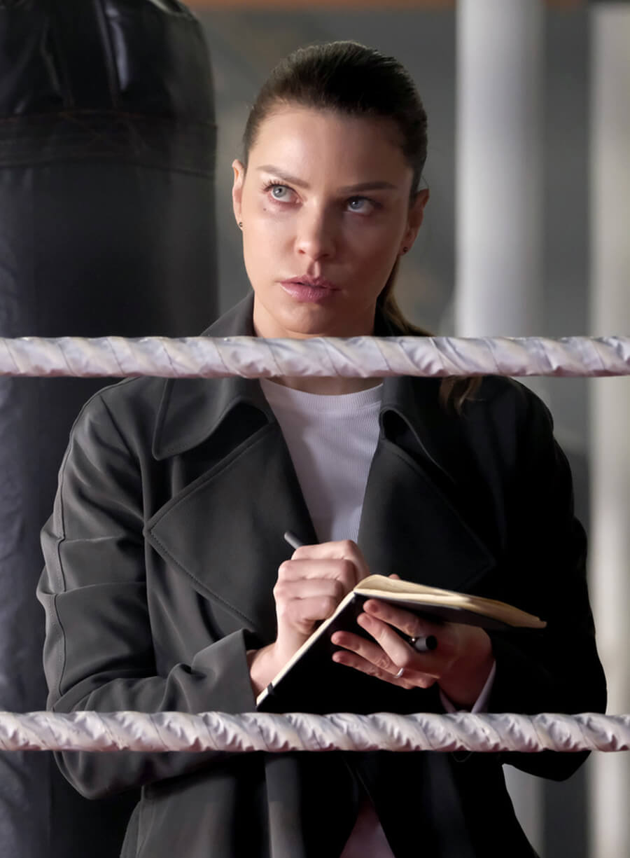 Harpoon Chloe Decker Inspired Black Coat - Lucifer S03 Style