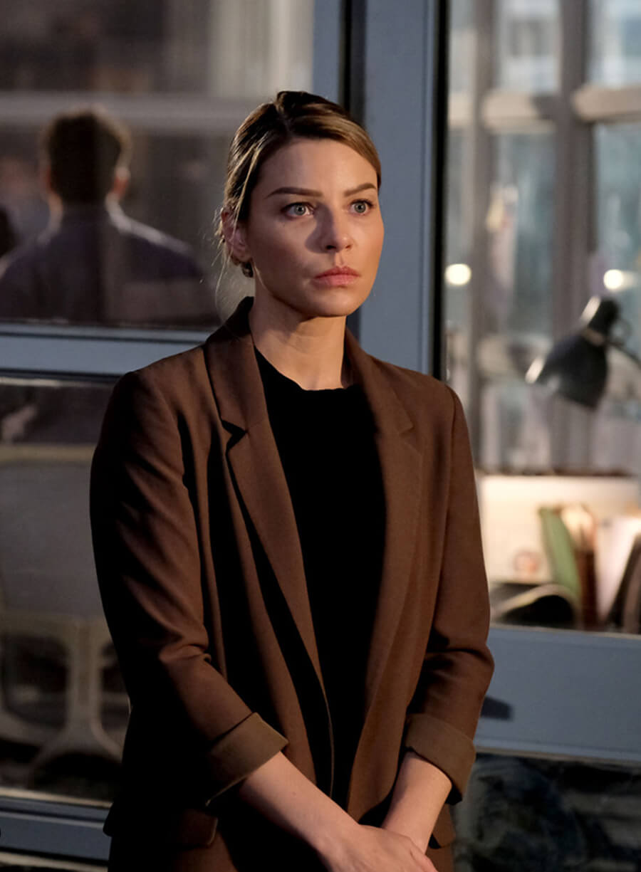 Harpoon Chloe Decker Inspired Brown Leather Jacket - Lucifer S03 Style