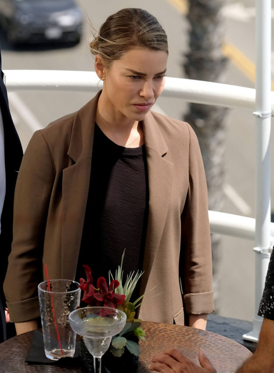 Harpoon Chloe Decker Inspired Brown Leather Jacket - Lucifer S03 Style