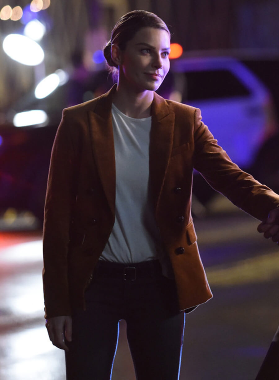 Harpoon Chloe Decker Inspired Brown Leather Jacket - Lucifer S03 Style