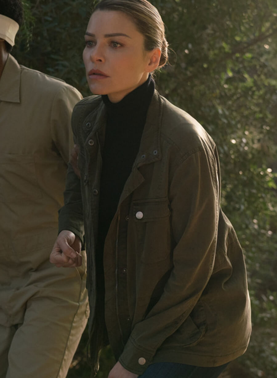 Harpoon Chloe Decker Inspired Military Green Cotton Jacket - Lucifer S03 Style