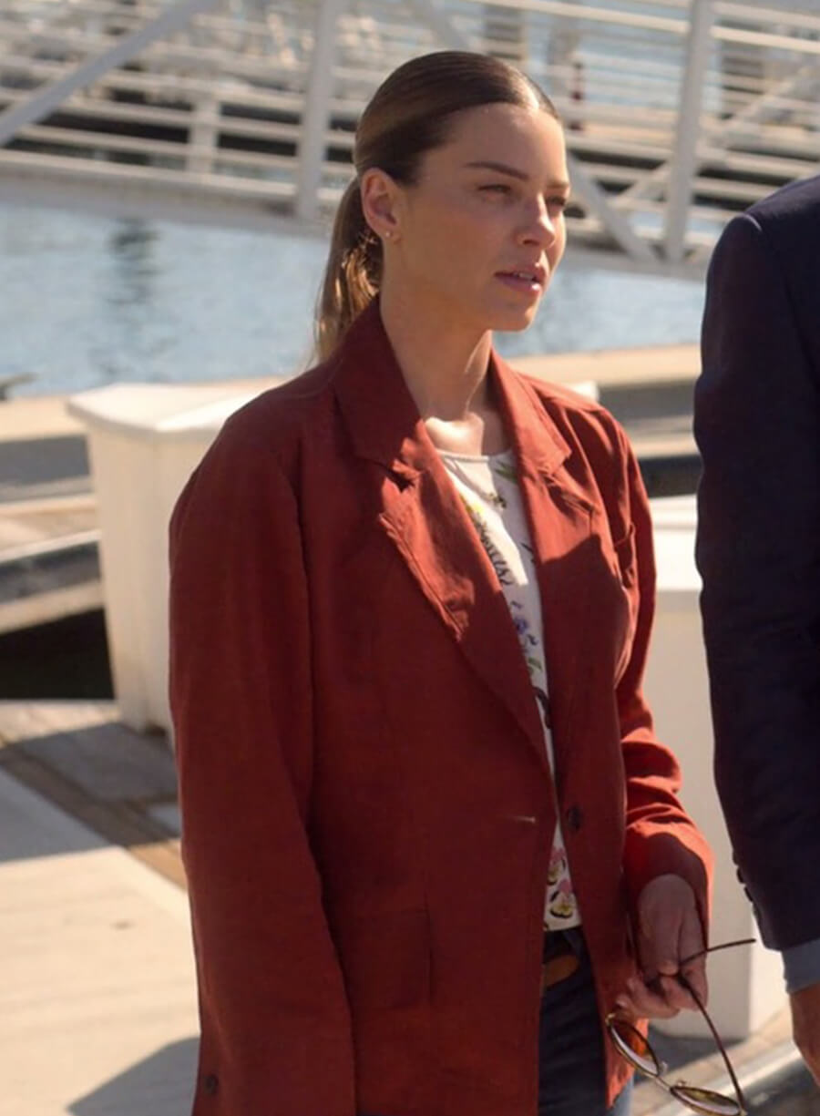 Harpoon Chloe Decker Inspired Brown Leather Jacket - Lucifer S04 Style