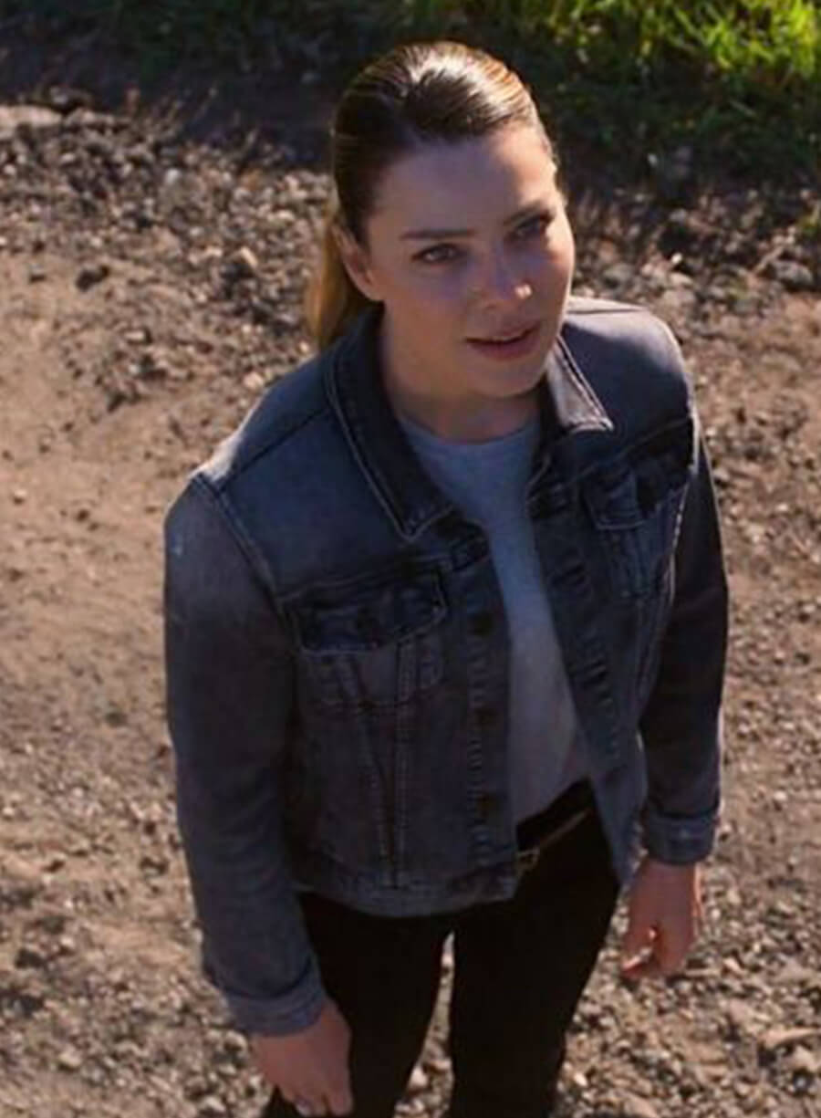 Harpoon Chloe Decker Inspired Blue Denim Jacket - Lucifer S06 Style