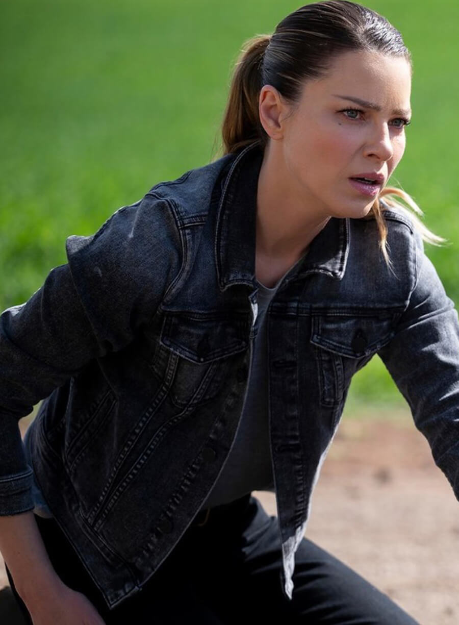 Harpoon Chloe Decker Inspired Blue Denim Jacket - Lucifer S06 Style