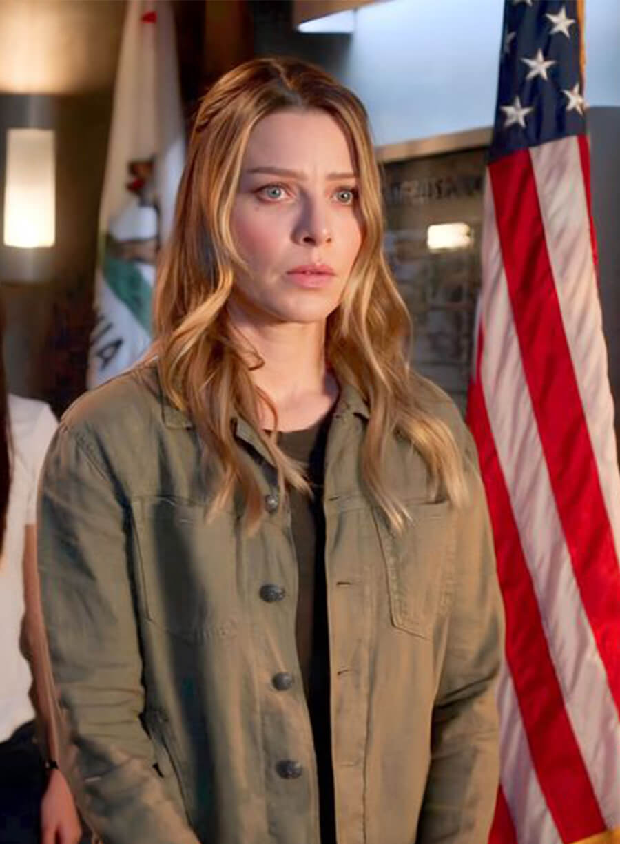 Harpoon Chloe Decker Inspired Green Cotton Jacket - Lucifer S06 Style