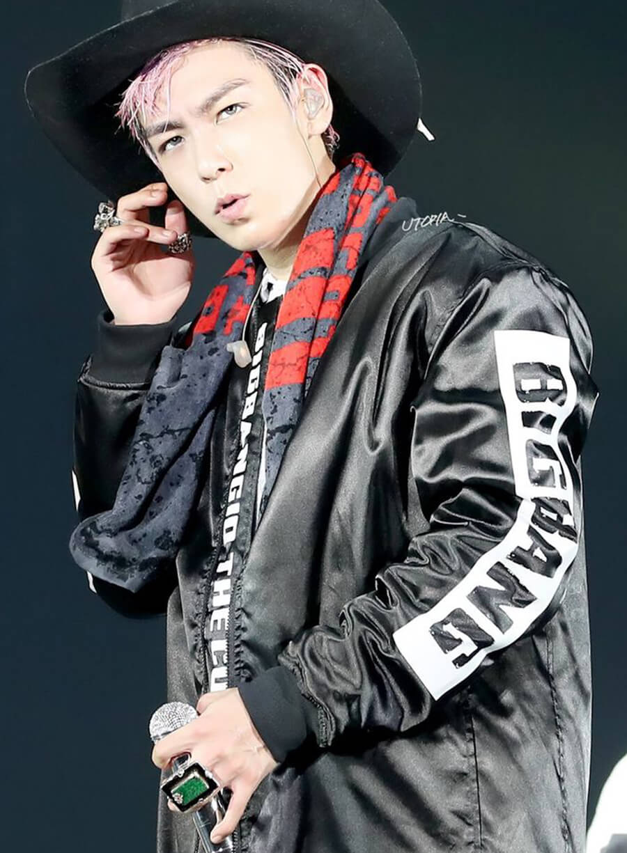 Harpoon Choi Seung-hyun T.O.P Inspired Black Bomber Jacket