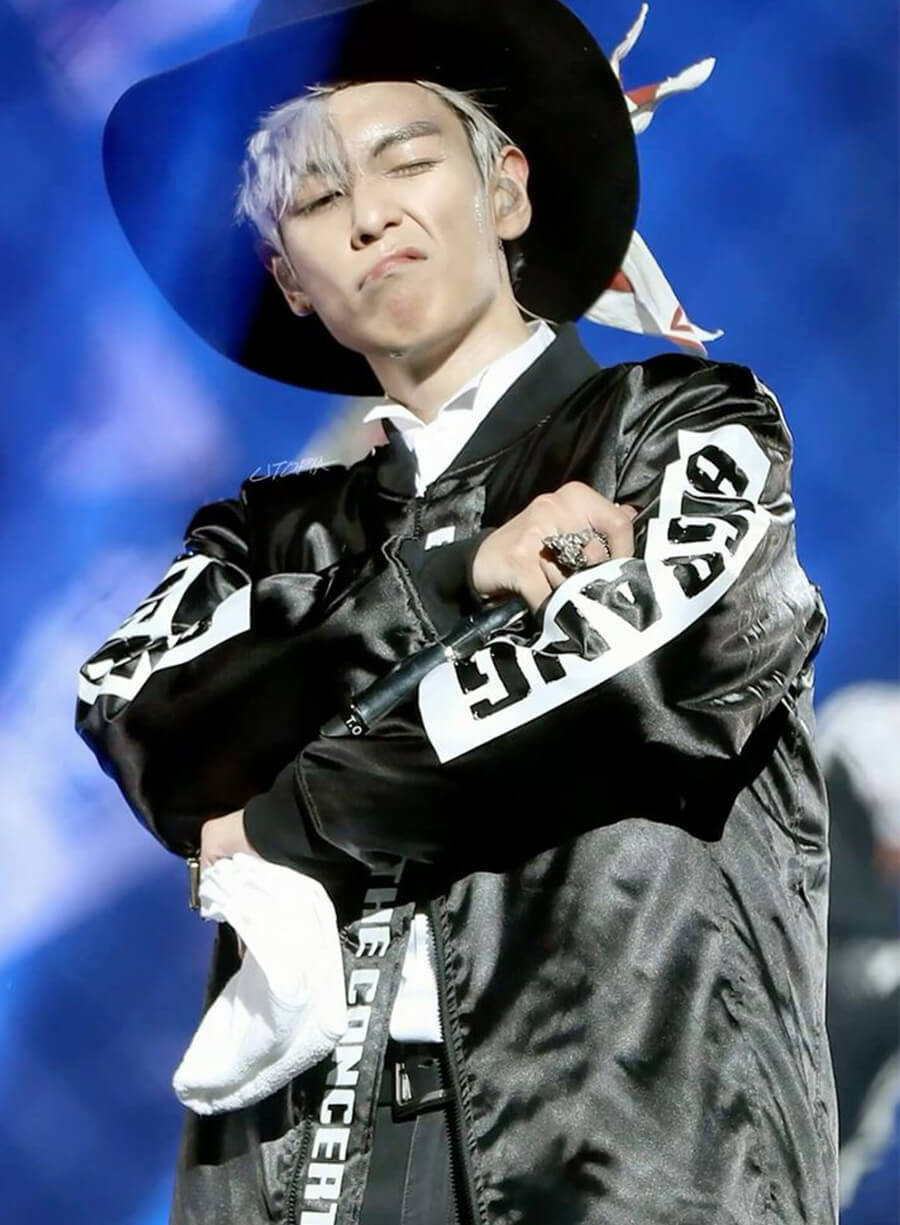 Harpoon Choi Seung-hyun T.O.P Inspired Black Bomber Jacket