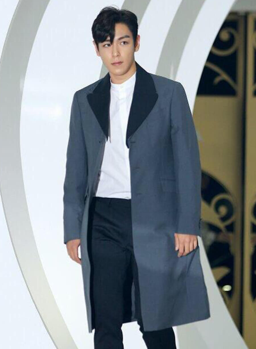 Harpoon Choi Seung-hyun T.O.P Inspired Grey Coat