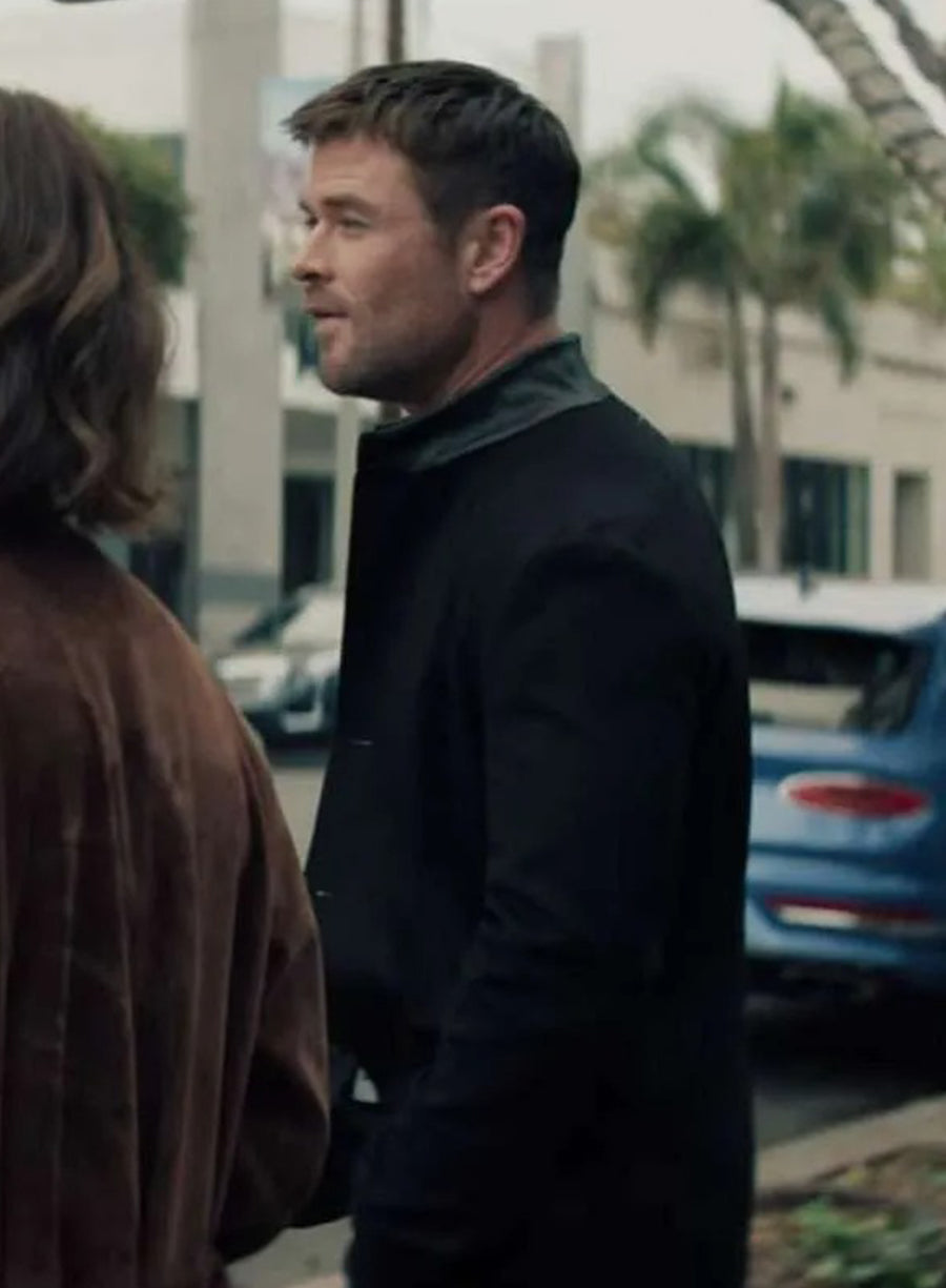 Harpoon Mike Davis Inspired Black Wool Jacket - Crime 101 Style
