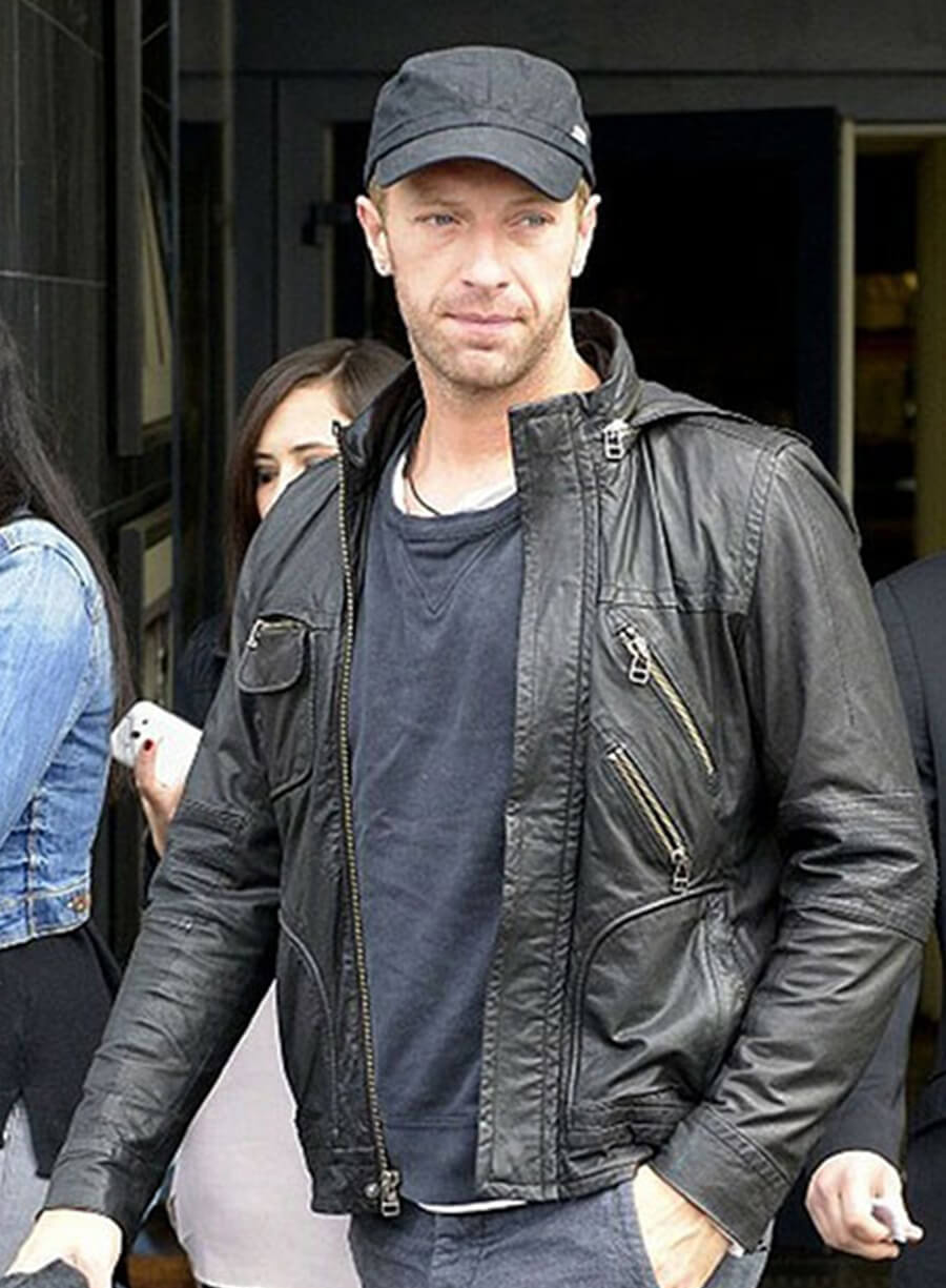 Harpoon Chris Martin Inspired Black Hooded Jacket