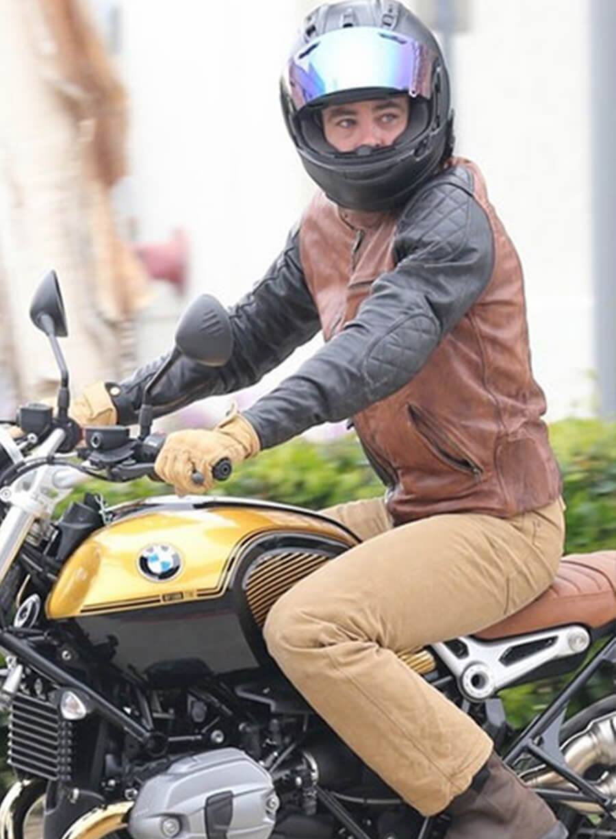 Harpoon Chris Pine Inspired Brown Leather Jacket