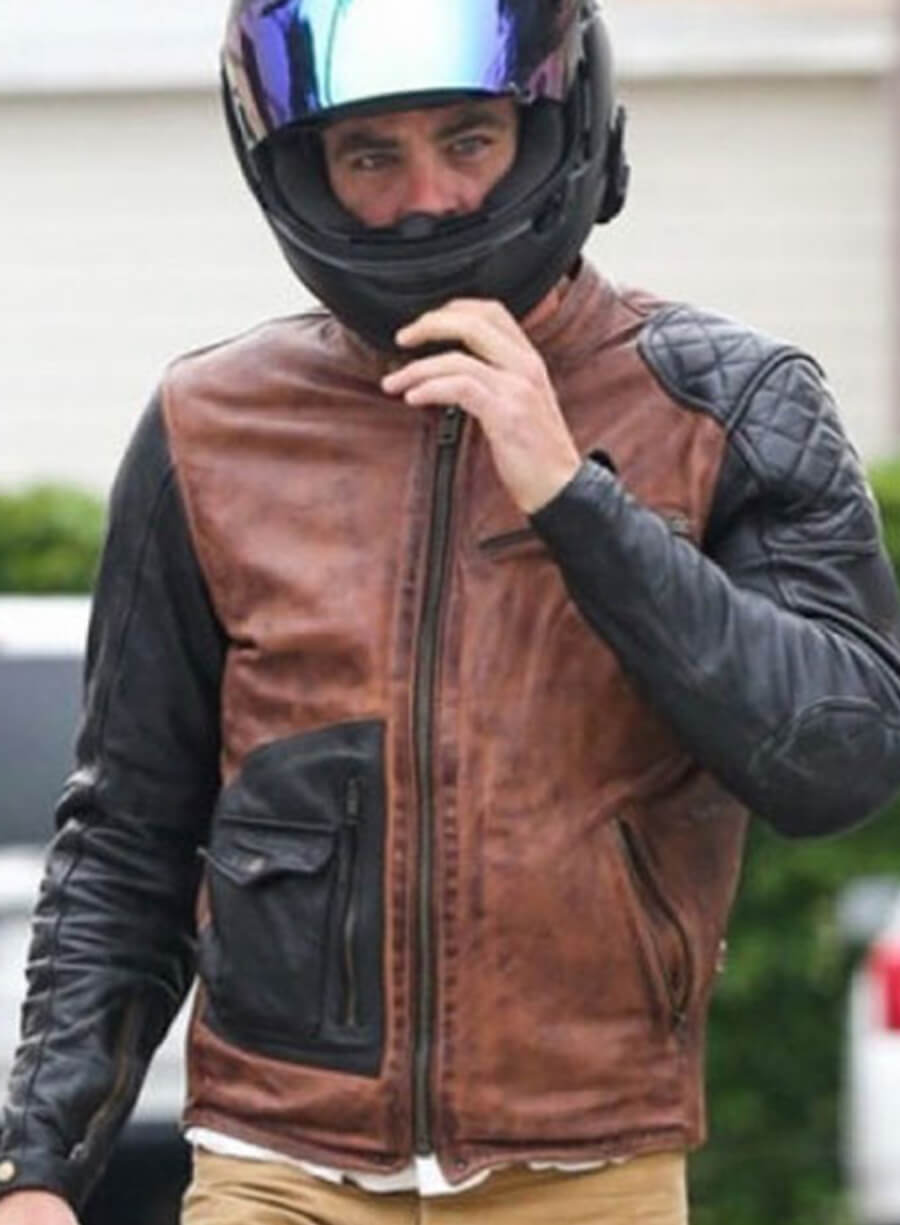 Harpoon Chris Pine Inspired Brown Leather Jacket