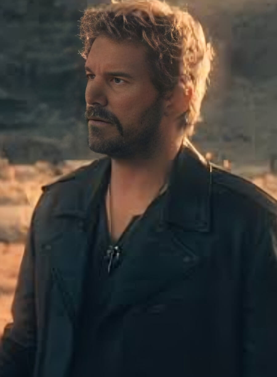 Harpoon Chris Pratt Inspired Black Leather Jacket - The Electric State 2025 Style