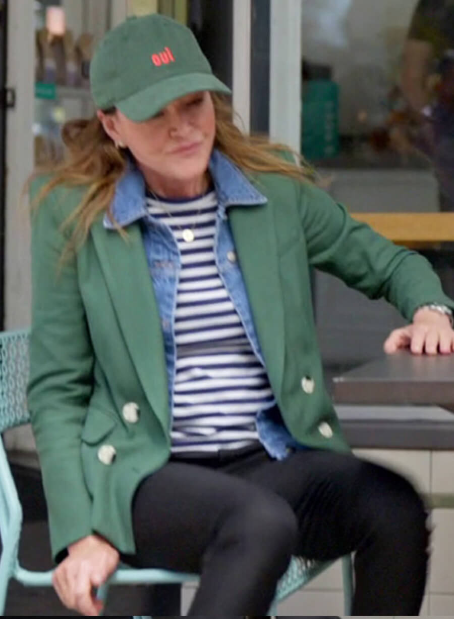 Christa Miller Shrinking S02 Green Blazer