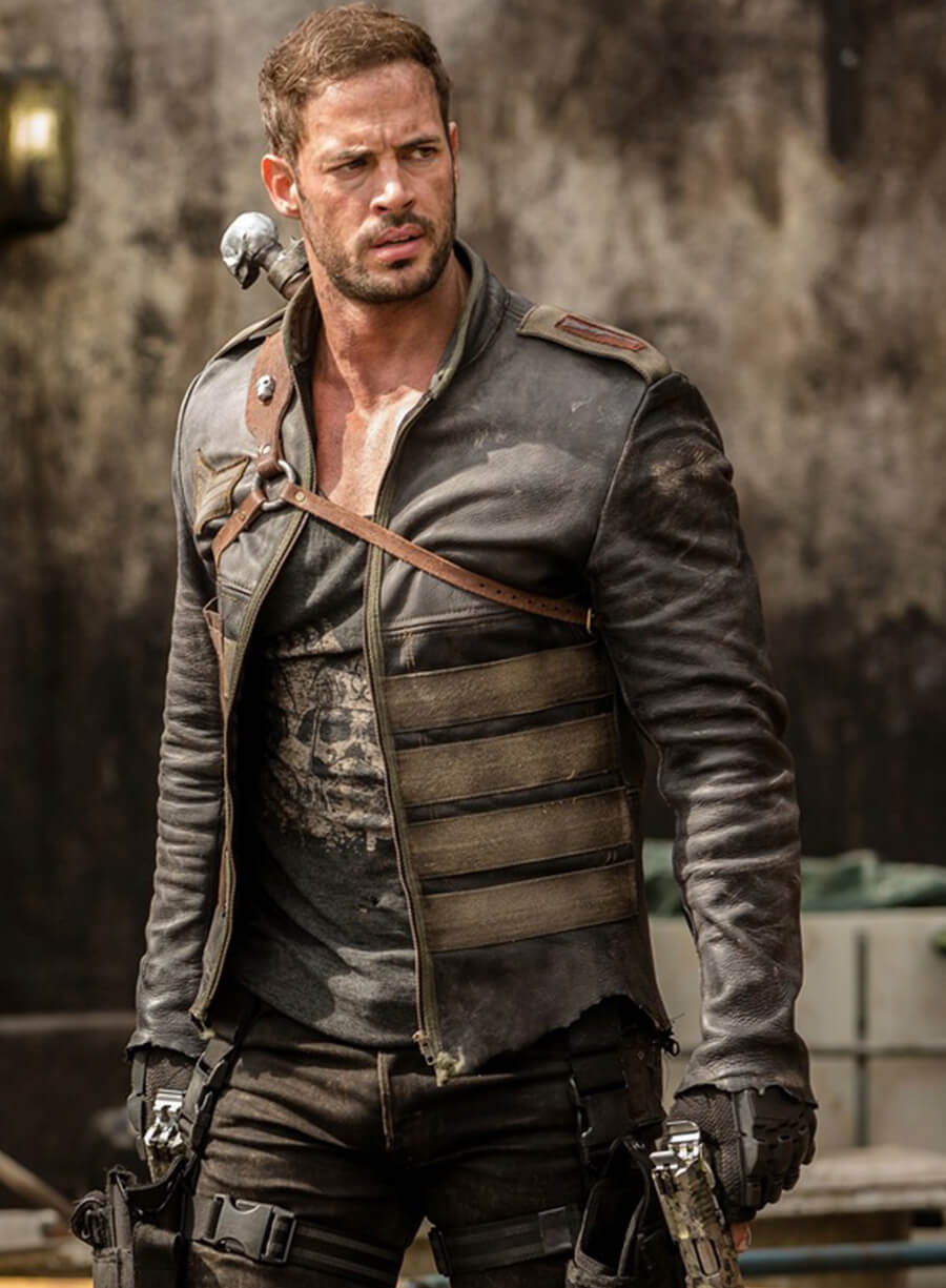 Harpoon Christian Inspired Black Real Leather Leather Jacket - Resident Evil: The Final Chapter Style