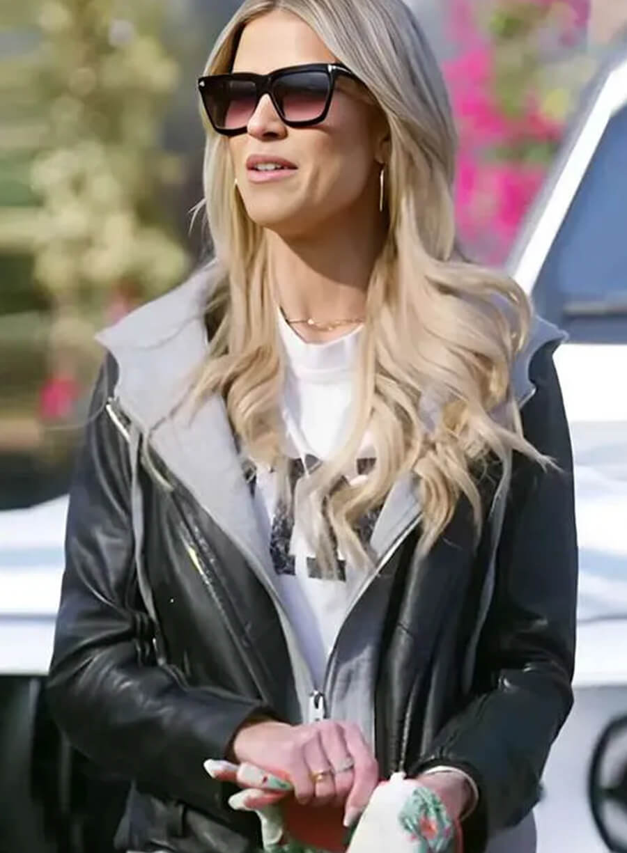 Harpoon Christina Haack The Flip Off Inspired Black Real Leather Leather Jacket - The Flip Off 2025 Style