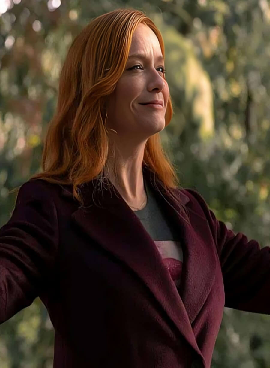 Harpoon Christina Hendricks Inspired Burgundy Wool Fabric Coat - Small Town Big Story Style