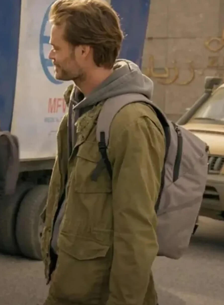 Harpoon Travis Inspired Green Hooded Jacket - Dirty Angels Style