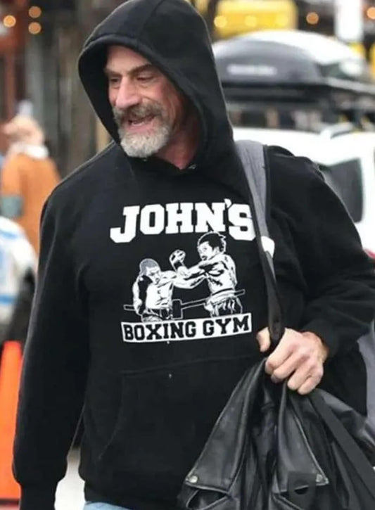 Harpoon Elliot Stabler Inspired Black Hooded Jacket - Law & Order Style