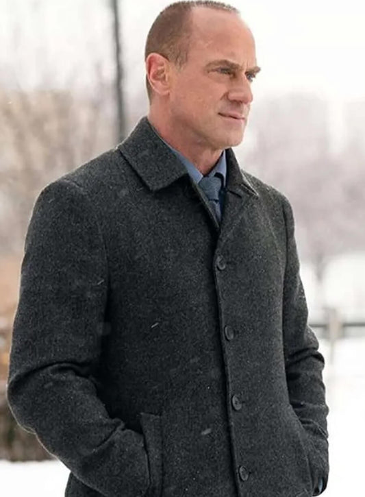 Harpoon Jet Slootmaekers Inspired Grey Coat - Law & Order Organized Crime Style