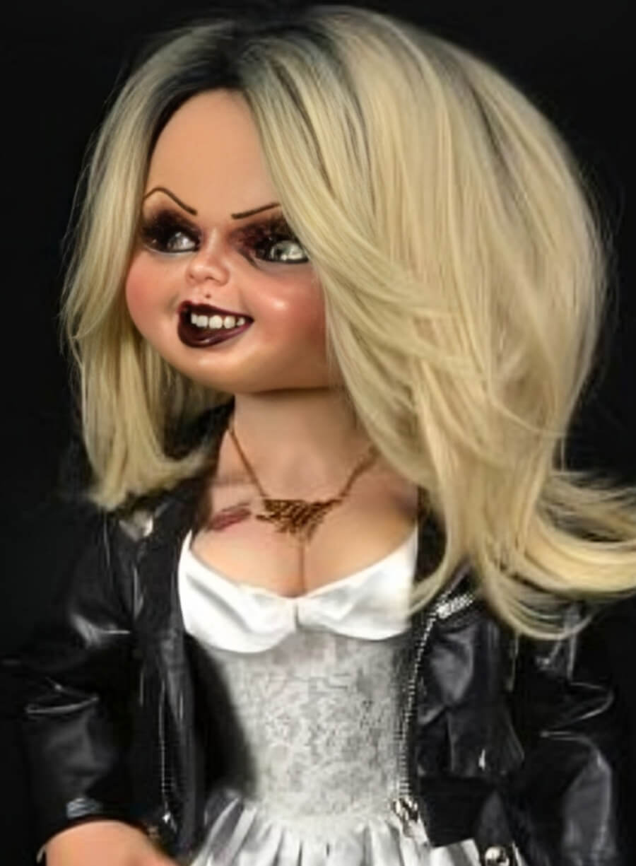 Harpoon Tiffany Valentine Inspired Black Real Leather Leather Jacket - Chucky Tv Series Style