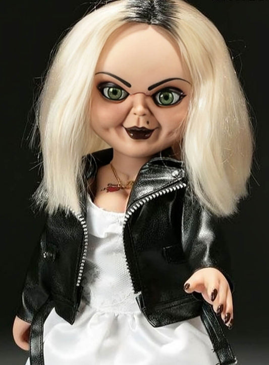 Harpoon Tiffany Valentine Inspired Black Real Leather Leather Jacket - Chucky Tv Series Style