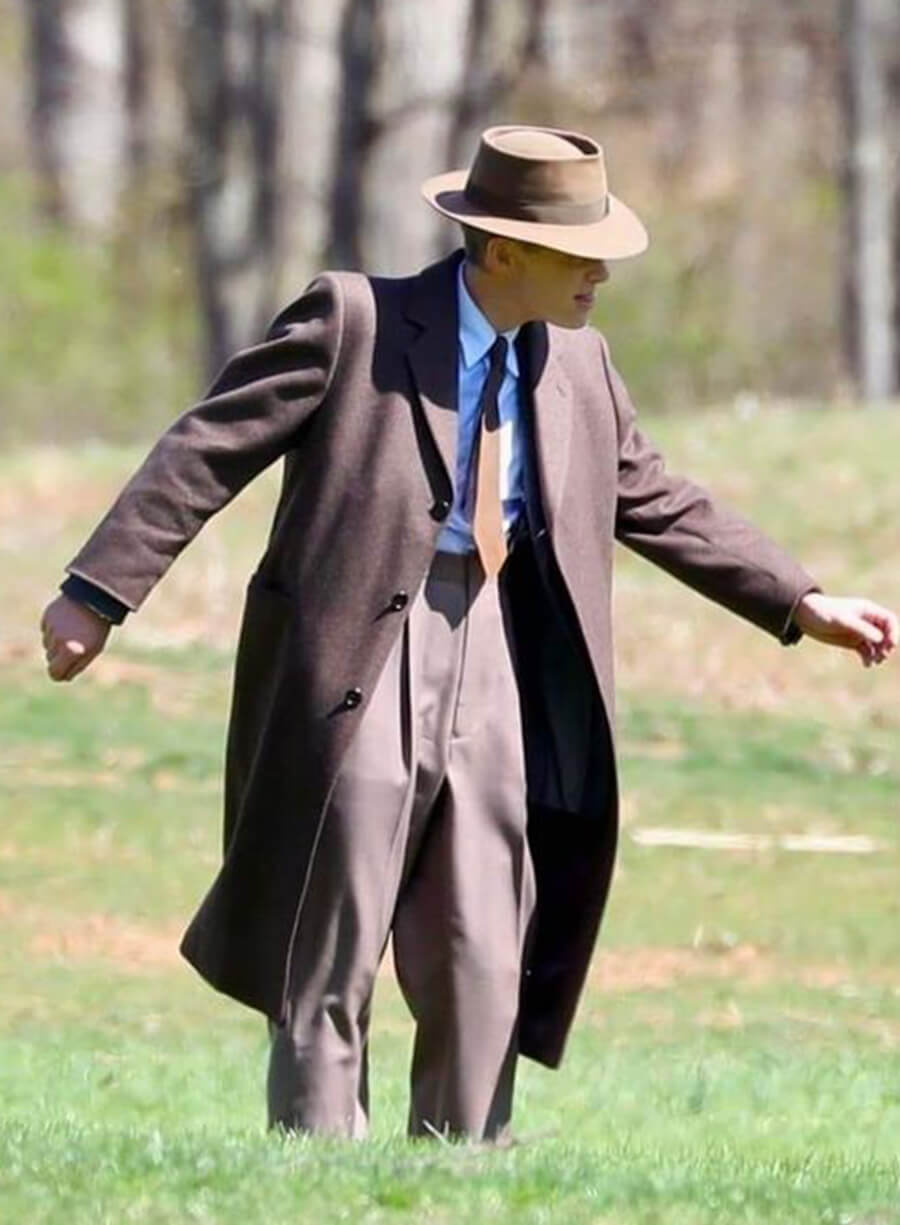 Harpoon Cillian Murphy Inspired Brown Coat - Oppenheimer Style