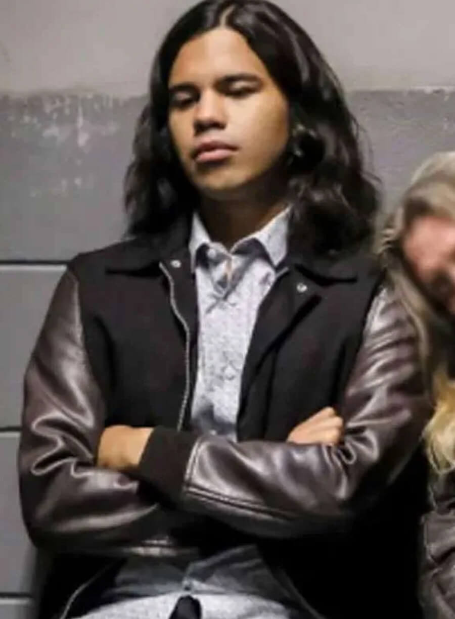 Harpoon Cisco Ramon Inspired Black And Brown Bomber Jacket - The Flash 2025 Style