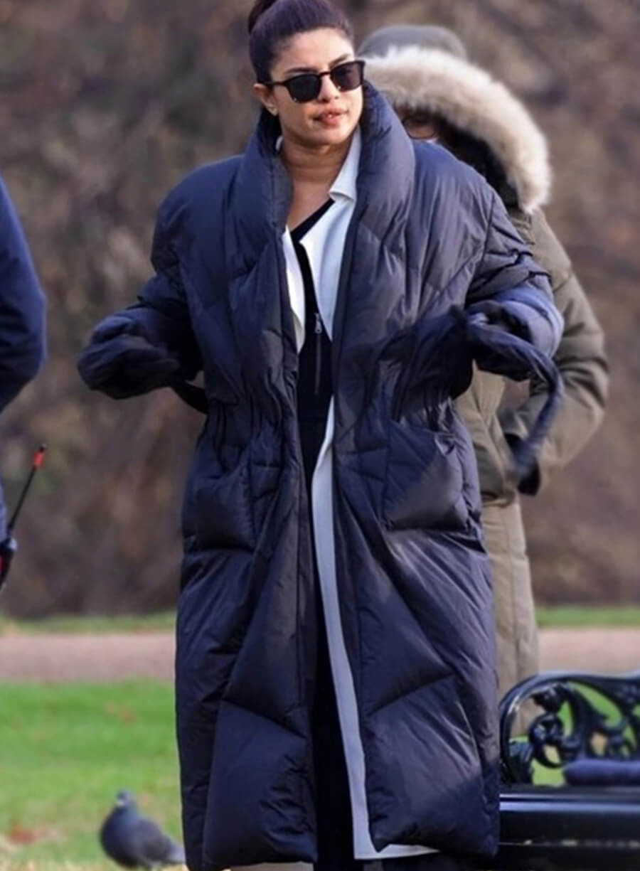 Harpoon Nadia Sinh Inspired Blue Parachute Fabric Coat - Citadel 2023 Style
