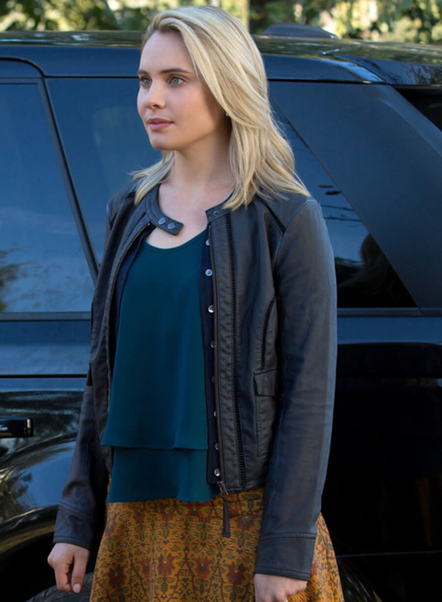 Harpoon Rebekah Mikaelson Inspired Blue Leather Jacket - The Originals Style