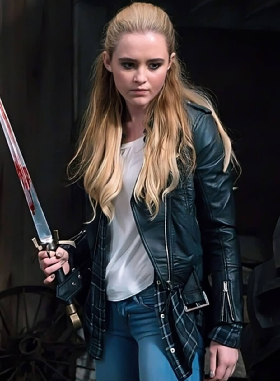 Harpoon Claire Novak Inspired Black Real Leather Biker Jacket - Supernatural Tv Series Style