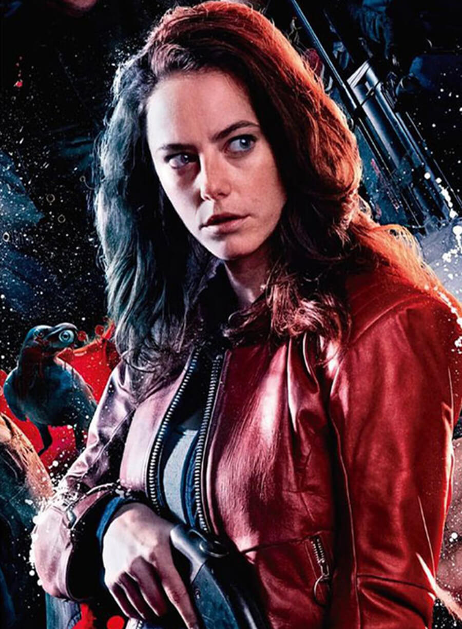 Harpoon Claire Redfield Inspired Red Leather Jacket - Resident Evil Style