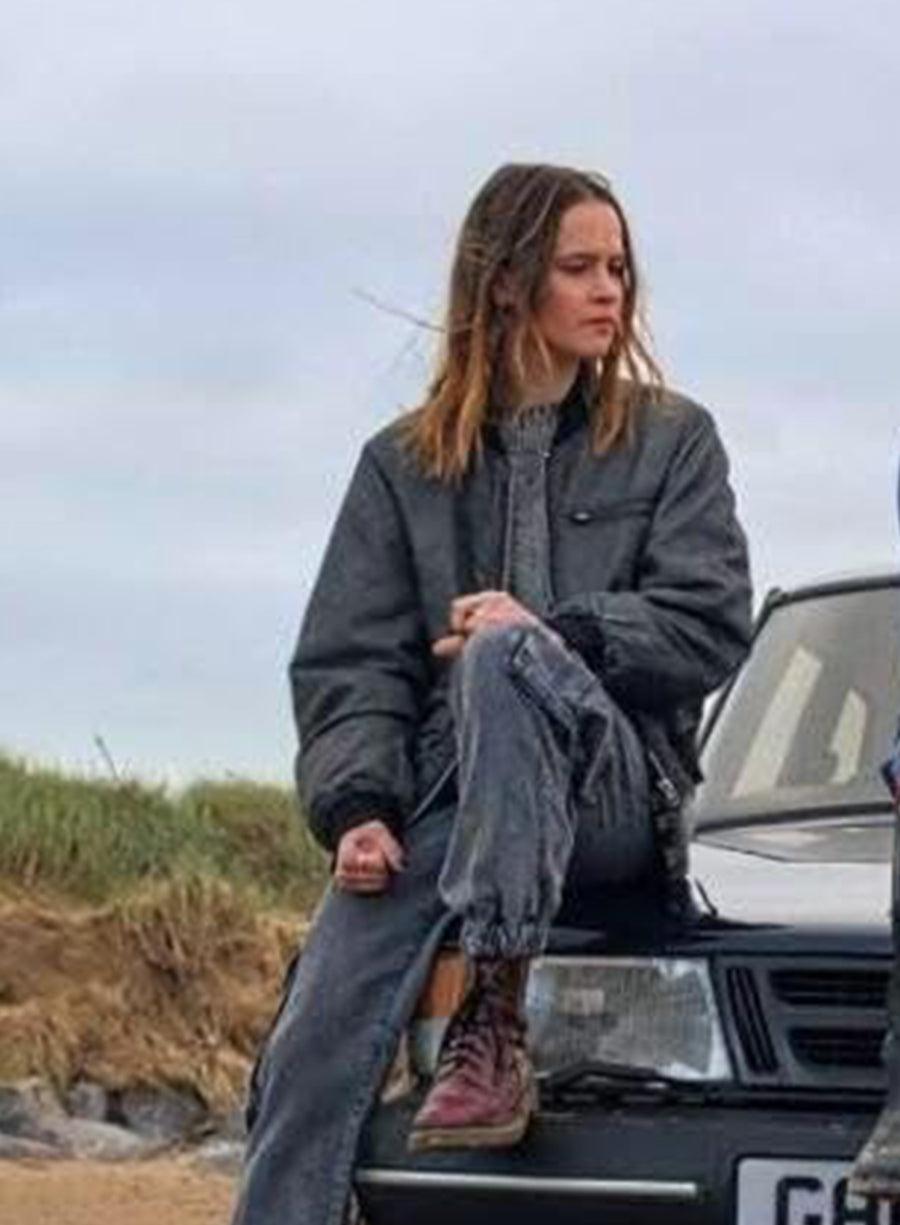 Harpoon Victoria Inspired Black Bomber Jacket - The Crow Girl Style