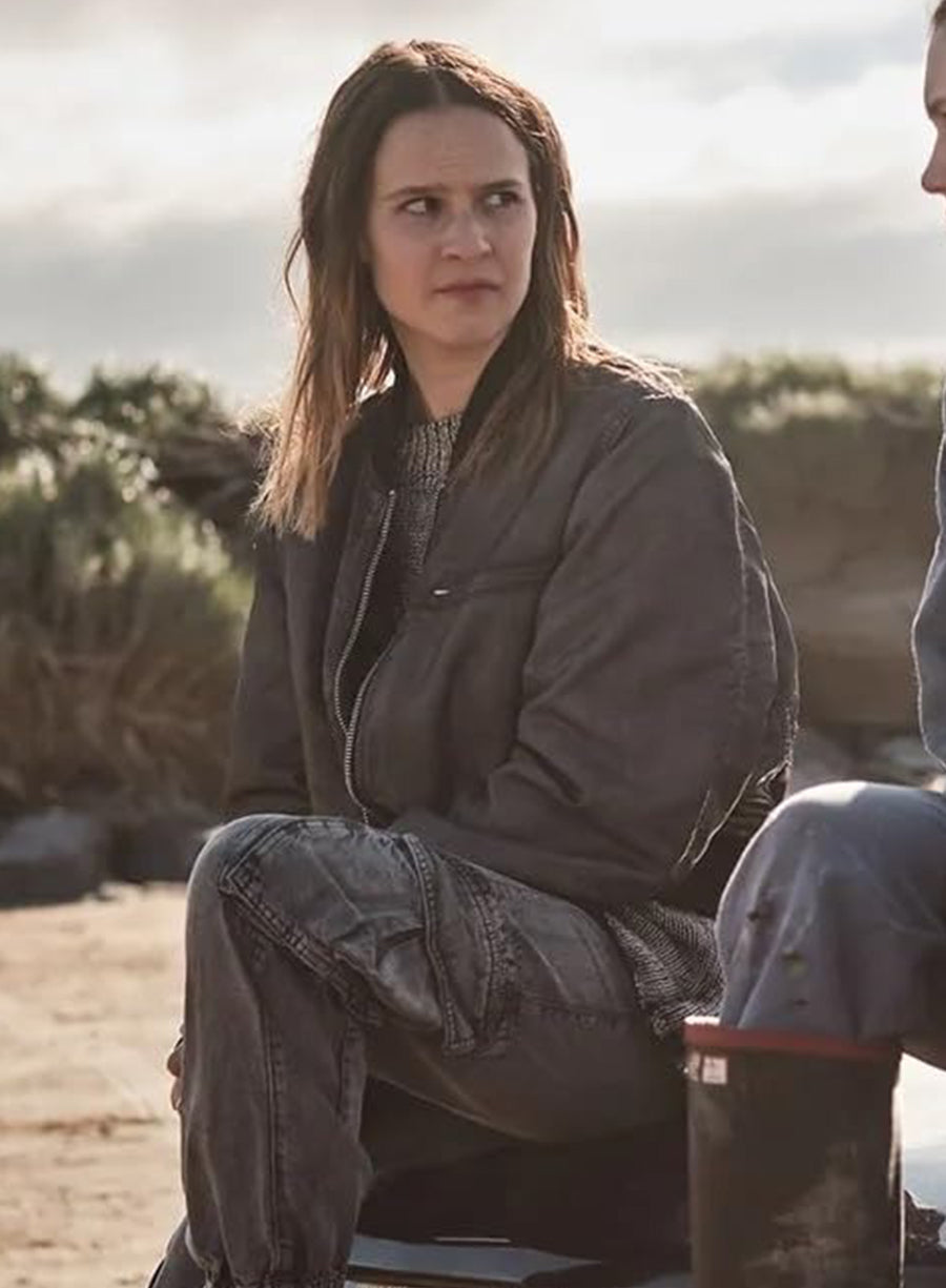 Harpoon Victoria Inspired Black Bomber Jacket - The Crow Girl Style