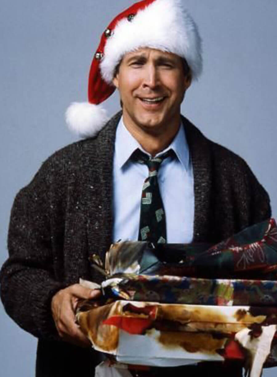 Harpoon Clark Griswold Inspired Grey Wool Fabric Coat - National Lampoon's Christmas Vacation Style
