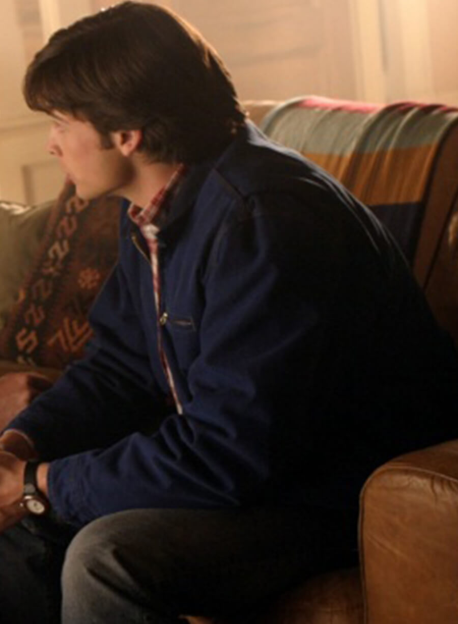 Harpoon Clark Kent Inspired Blue Cotton Fabric Cotton Jacket - Smallville Style