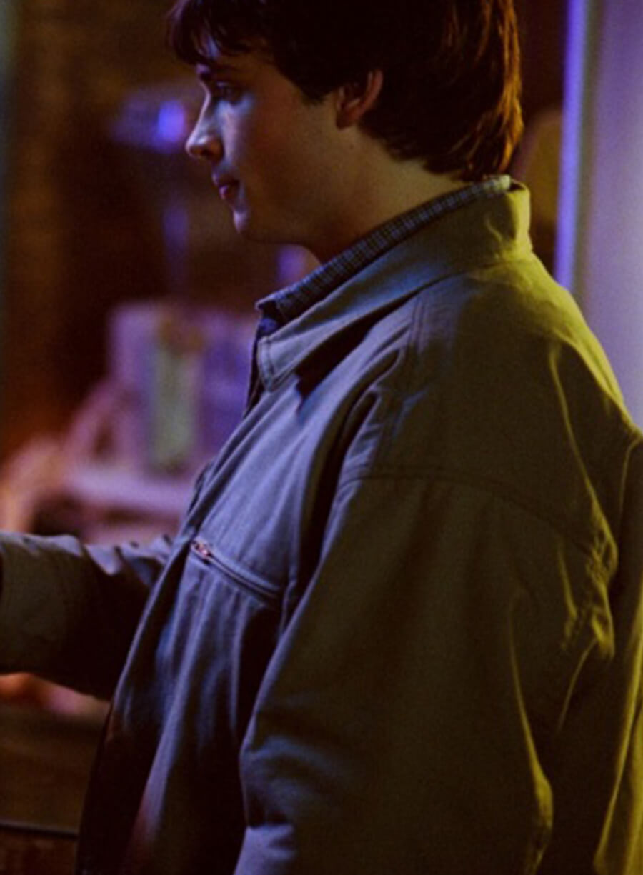 Harpoon Clark Kent Inspired Grey Cotton Fabric Cotton Jacket - Smallville Style
