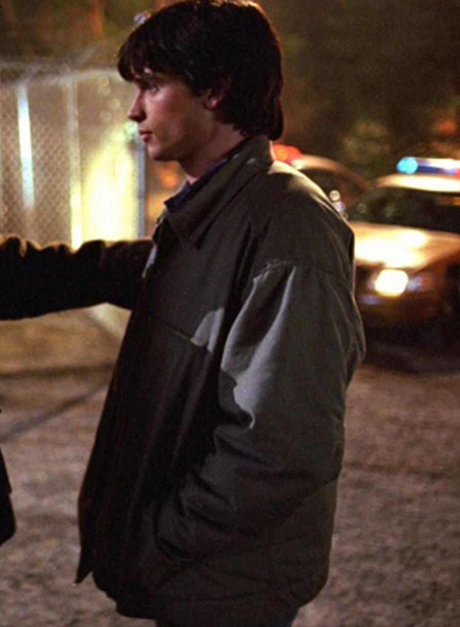 Harpoon Clark Kent Inspired Grey Cotton Fabric Cotton Jacket - Smallville Style