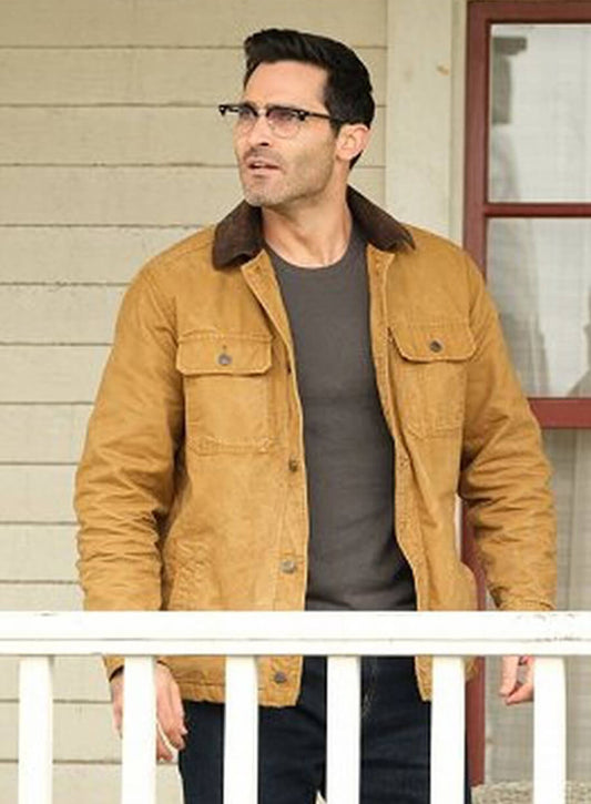 Harpoon Clark Kent Inspired Brown Leather Jacket - Superman & Lois Style