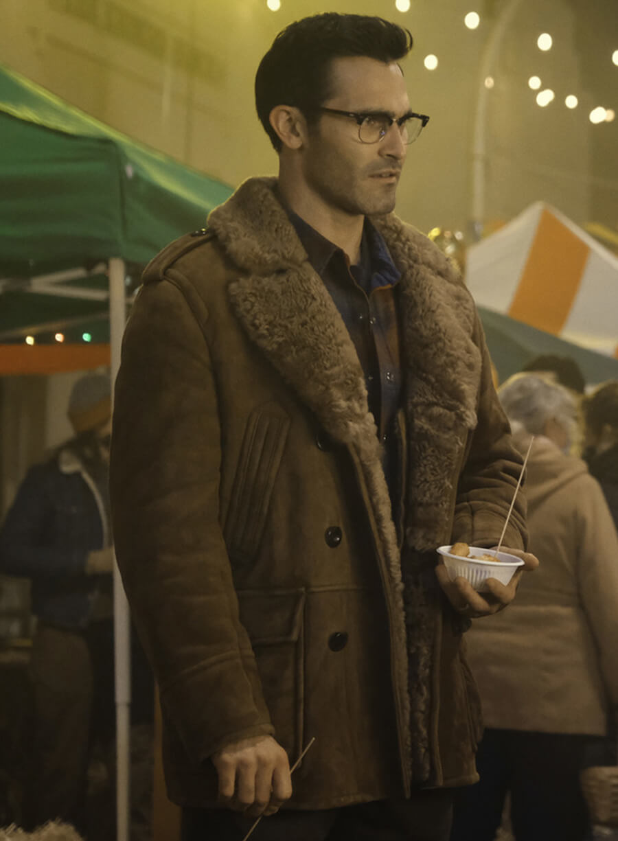 Harpoon Clark Kent Inspired Brown Leather Jacket - Superman & Lois Style