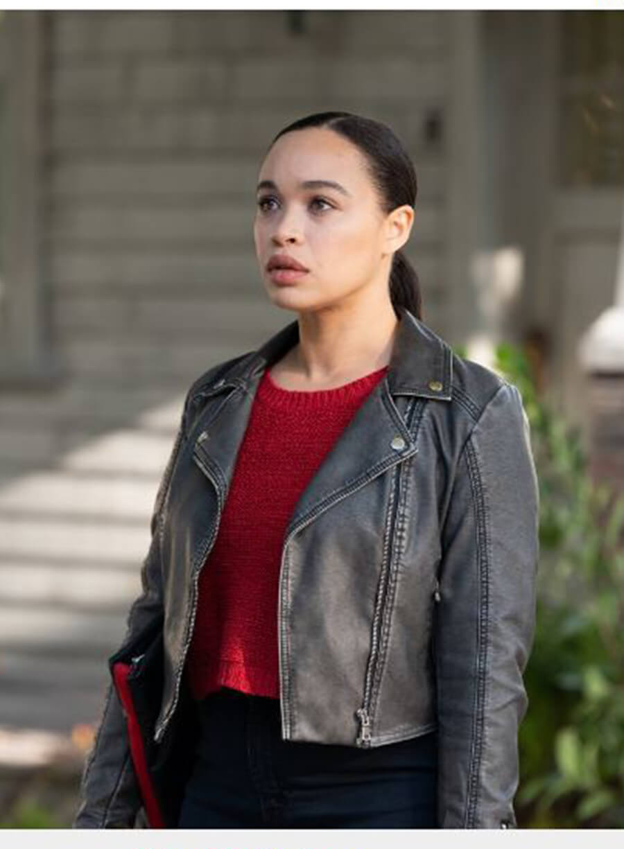 Harpoon David Inspired Black Leather Jacket - Cobweb 2023 Style