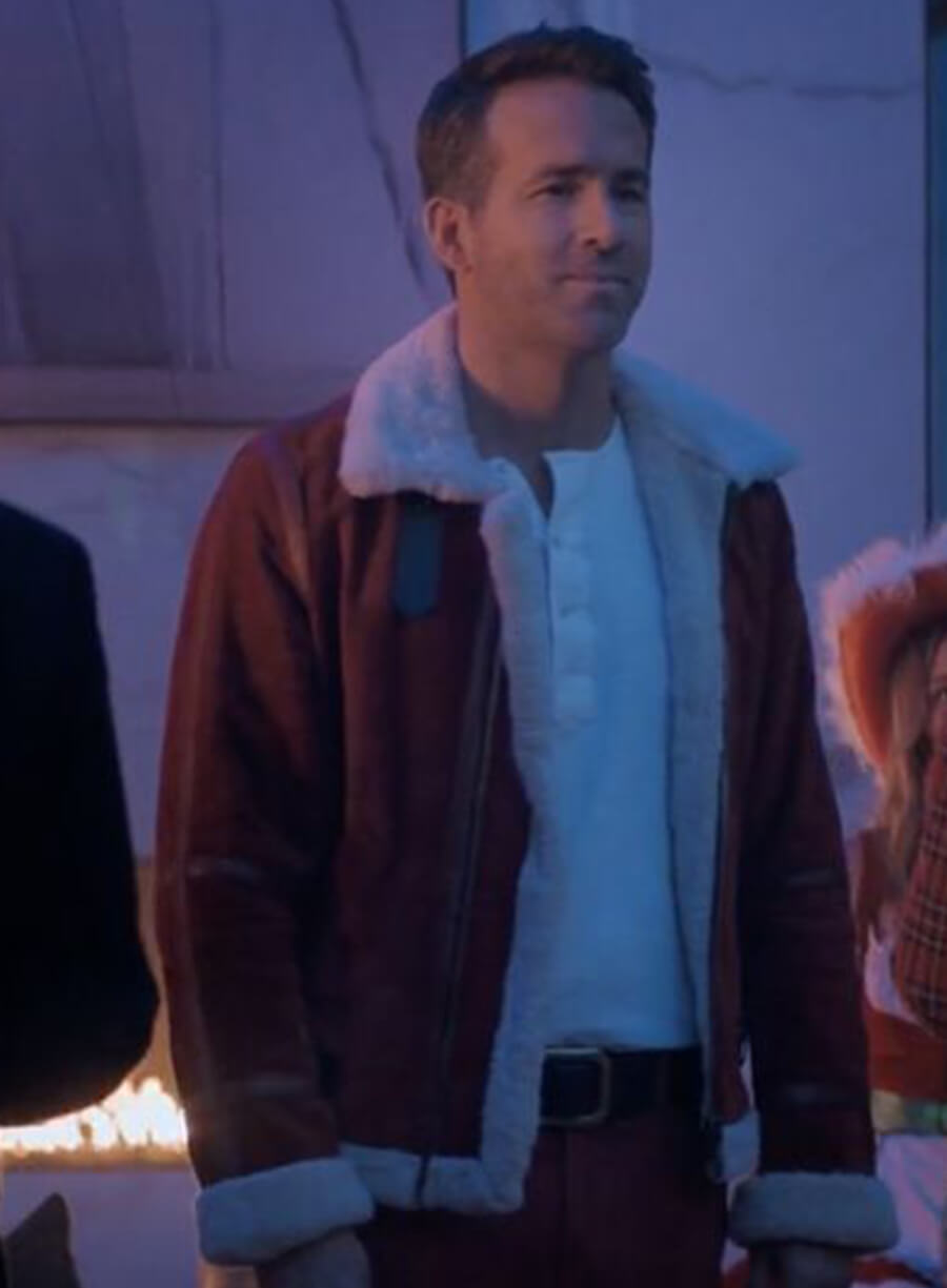 Harpoon Clint Briggs Inspired Red Suede Leather Leather Jacket - Spirited Style