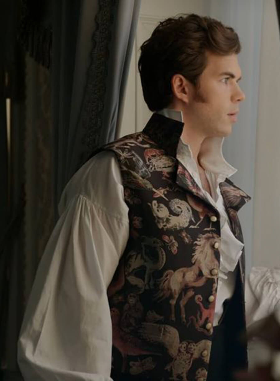 Harpoon Colin Bridgerton Inspired Multi-Color Leather Jacket - Bridgerton S03 Style