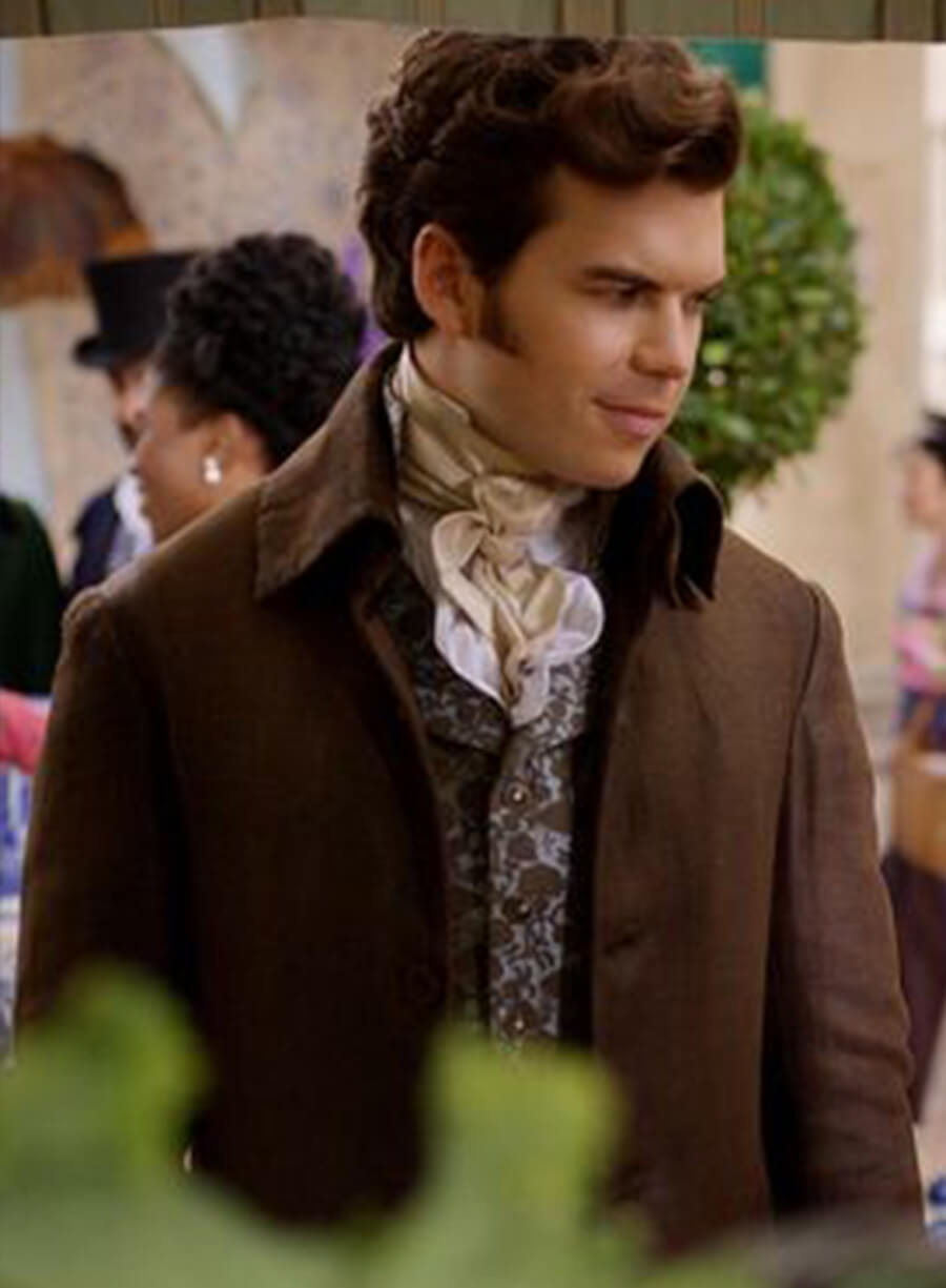 Harpoon Colin Bridgerton Inspired Brown Coat - Bridgerton S03 Style