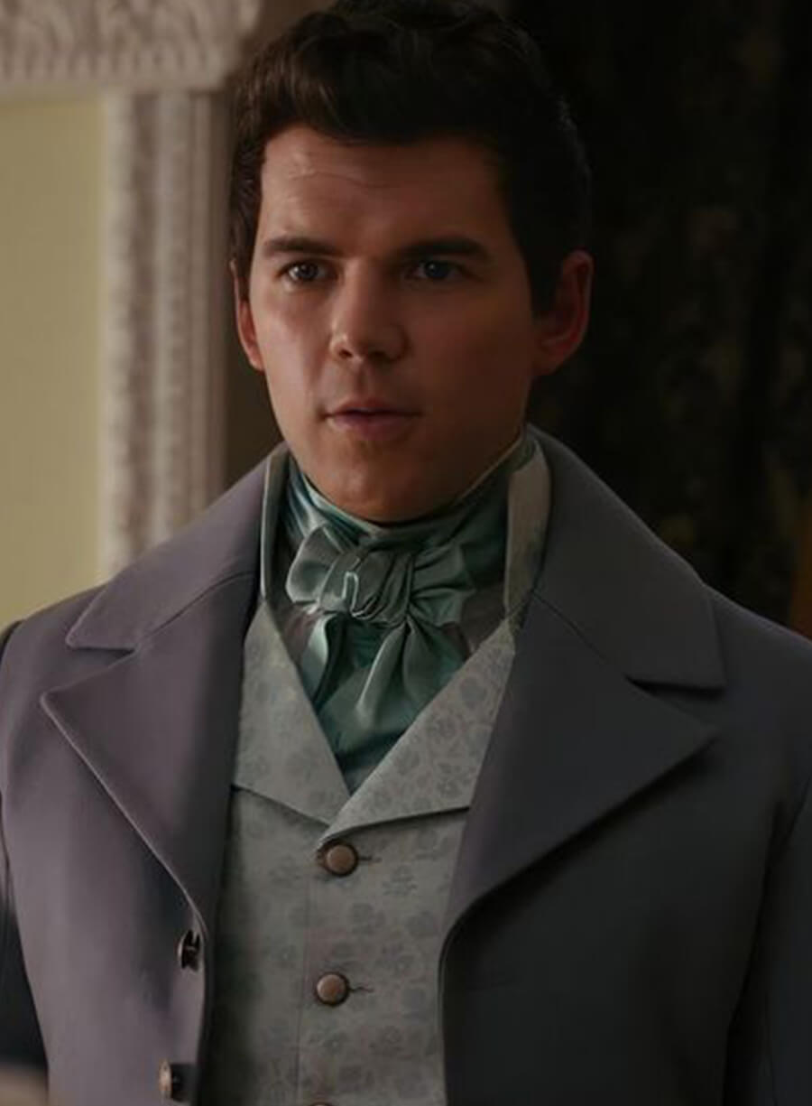 Harpoon Colin Bridgerton Inspired Blue Coat - Bridgerton S03 Style