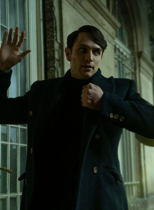 Harpoon Winston Scott Inspired Black Wool Fabric Coat - The Continental From the World of John Wick Style