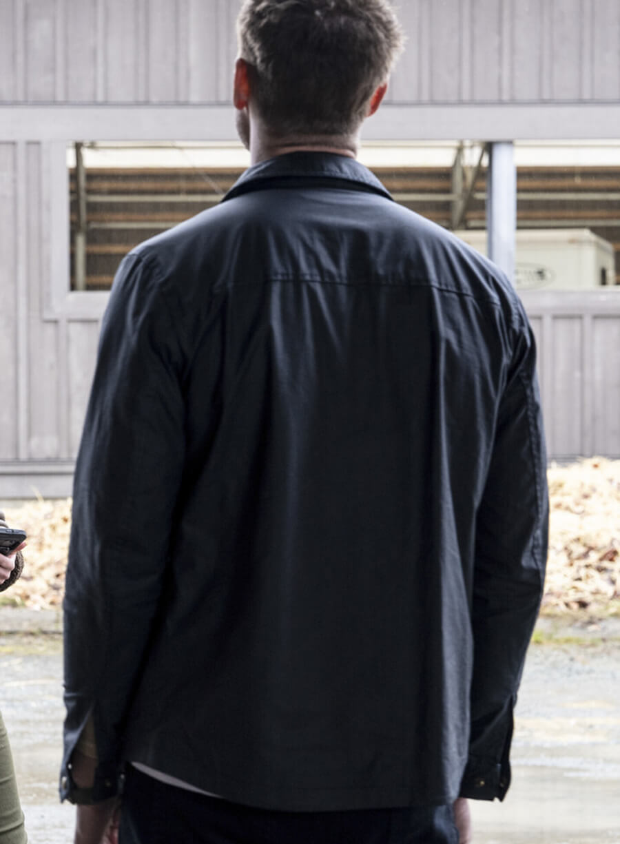 Harpoon Colter Shaw Inspired Black Cotton Fabric Cotton Jacket - Tracker Style