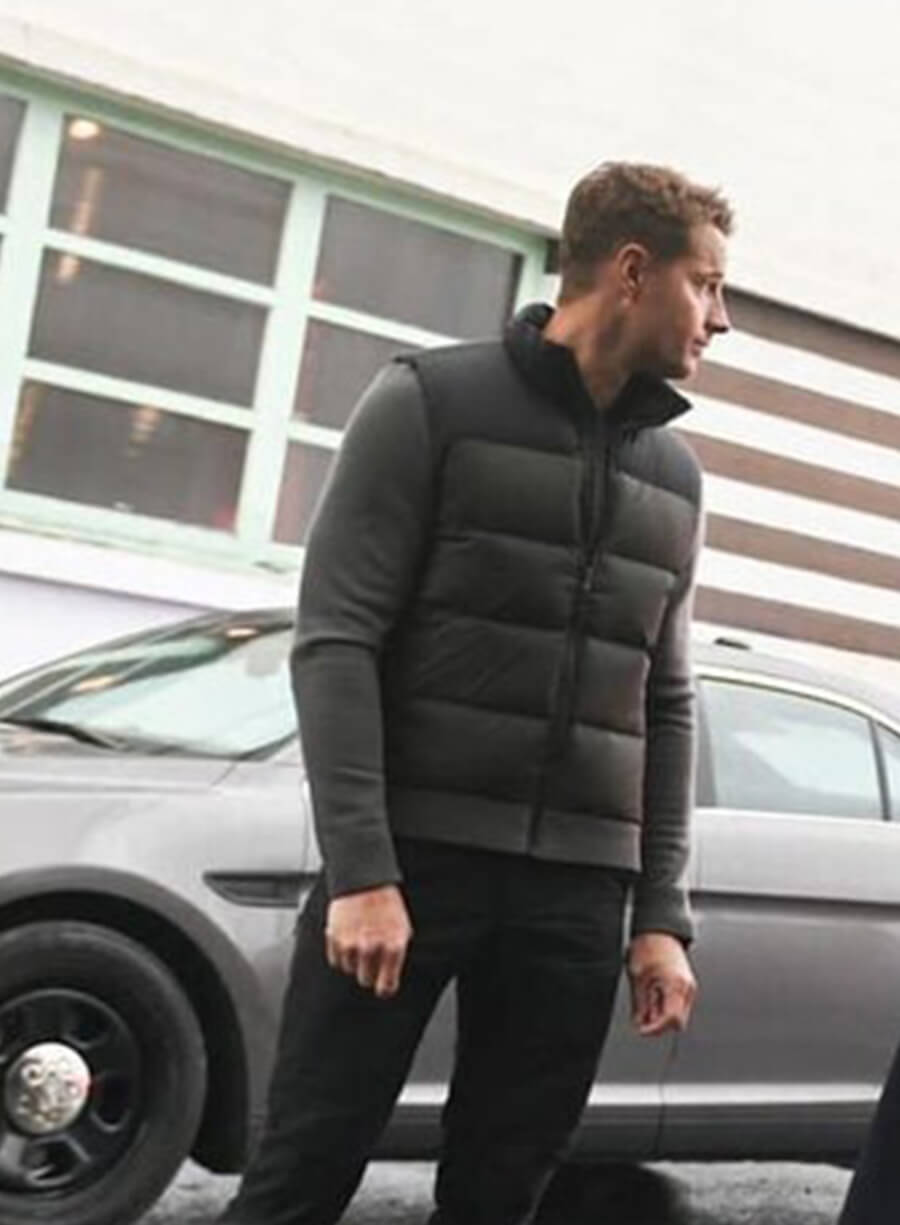 Harpoon Colter Shaw Inspired Grey Parachute and Fleece Fabric Leather Jacket - Tracker S02 Style